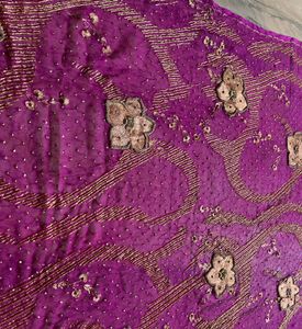 Dec Sale🔥Royal Purple Embroided Dupatta