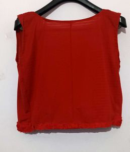 Red Rose Laced Jacket