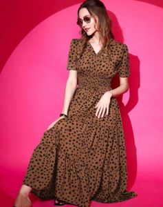 Brown Beach Wear Maxi Dress