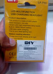 Head Light Rechargeable