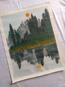 19.5*24.5 Inch Forest Canvas Painting🤩