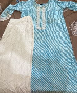 Plus Size Cotton Kurti And Palazzo