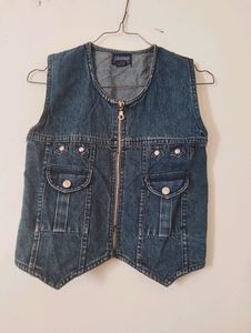 Cotton Denim Jacket Blue