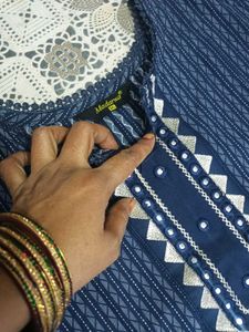 Blue Color Ka Kurta Set Dupatta Pajama Pant Cut