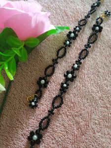 Geometric Black Floral Bracelet # Pinterest