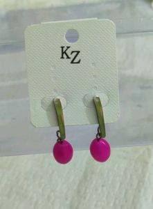 Pink Drop Earrings