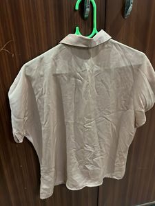 Elegant Beige Button-Down Shirt