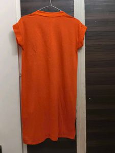 Ginger Orange T Shirt Kurta