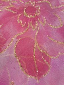 Elegant Pink Floral  Jari Saree