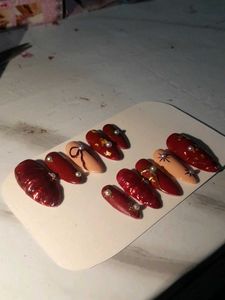 Red Press-On Nails