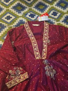 Embroidered Palazzo Pants