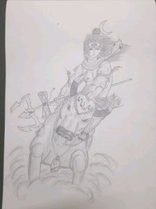 Lord Shiva Pencil Drawing