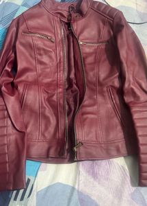 Burgundy Leather Jacket