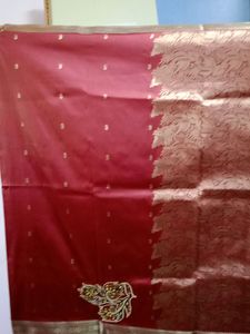 Kalamakari Jerry Work Saree