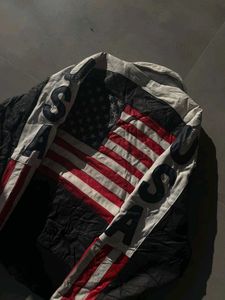 Vintage USA Flag Bomber Jacket