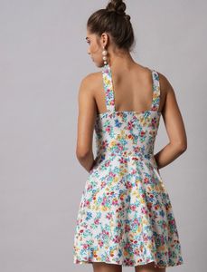 Cute Floral A Line Dress
