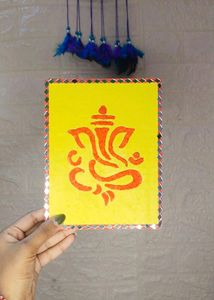 Ganpati Textured Art 🧡