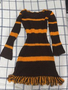 Brown & Orange Dress