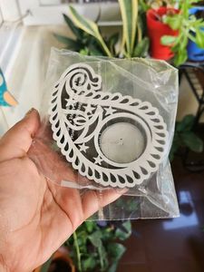 White Candle Holder