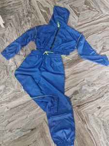 Blue Windbreaker Set