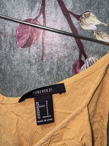 Forever 21 Yellow Tank Top