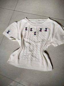 Vintage Floral Knit Top
