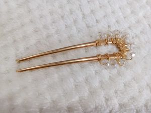 Crystal Embellished Hair Pin