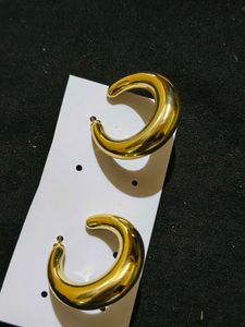 Golden Hoop Earrings