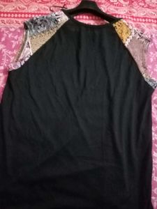 Patchwork Print Sleeveless Top