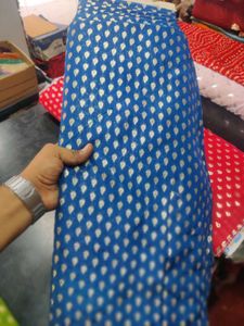 Fancy Chanderi Fabric With Work