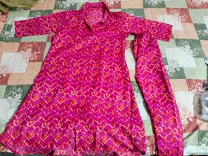 Pink Printed Coord Set