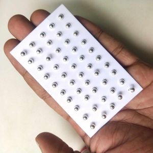 925 Pure Silver Dimond Nose&amp;Ear Earings 1 pair