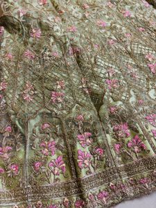 Embroidered Lehenga Skirt &amp; Dupatta Set