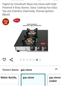 Glass Top   Gas Stove