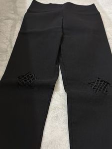 Ripped Beige Jeggings