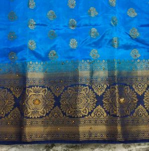 Price Drop Beautiful Royal Blue Saree