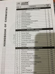 Allen Textbooks - Physics &amp; Chemistry