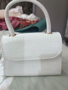 Cute White Sling Bag