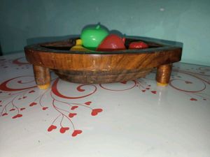 Heart Shaped Wooden Bowl
