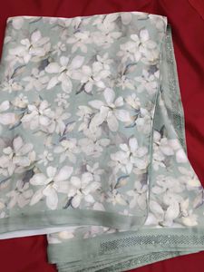 Floral Print Saree with Blouse