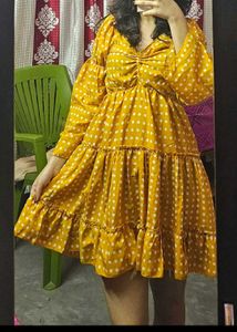 Yellow Dress(polka dot)