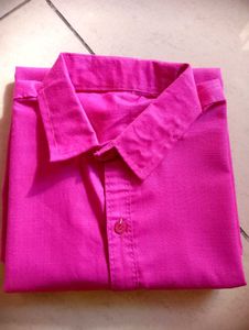 Pink Long Sleeve Button Down Shirt