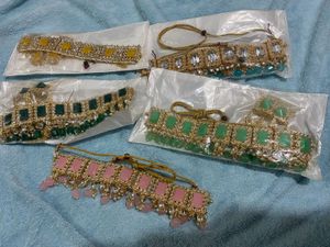 Pink Stone Jewelry Set Heavy Quality.