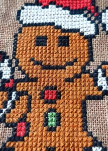 Gingerbread Man Cross Stitch
