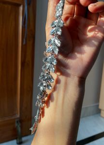 Sparkling Silver alloy metal Necklace