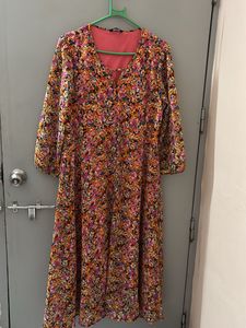 Floral Print Midi Dress