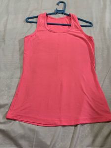 Pink Tank Top And Grey Jacket