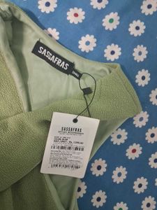 Sage Green Crossneck Brand New Sleeveless Top