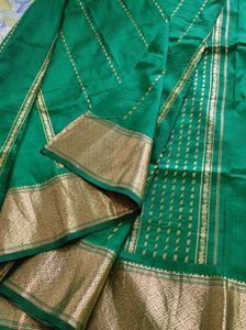 Emerald Green Silk Saree