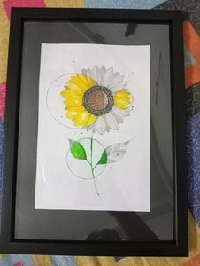 Sunflower Painting With Frame
